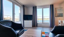 Apartment 40 "Backbord",, Blickrichtung  Binnenhafen Nord-West/Offenes Meer/Innenstadt