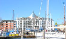 Apartment 40 "Backbord",, Blickrichtung  Binnenhafen Nord-West/Offenes Meer/Innenstadt
