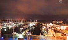 Apartment 25, Pier 25, Apartmenthaus Hafenspitze Blickrichtung offene See/Strand