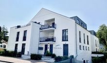 Strandvilla Gezeiten Penthouse-Blick auf den Essbereich/Balkon
