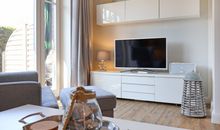 Haus Stranddüne - Blick vom Sofa auf den TV