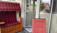 Terrasse mit Strandkorb