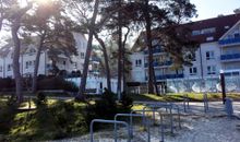 Mittelhaus A Ferienwohnung 10 befindet sich im 1 Obergeschoss mit Meerblick