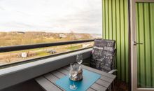 Balkon mit Blick auf die Kieler Bucht