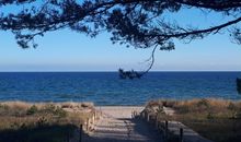 Strandzugang im Winter