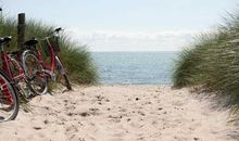 Mit dem Fahrrad zum nahen Ostseestrand
