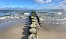 Am Strand der Insel Usedom