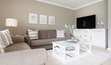 Seebach Whg. S16 - Blick auf den Wohnbereich und den TV