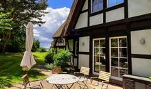 Winteridylle am E8 Reetdach Ferienhaus Strandvogel Ostseebad Rerik