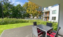 bestuhlte Terrasse in ruhiger Lage
