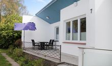 Mariannenweg 7, Haus Seetage - Blick auf die Terrasse am Bungalow