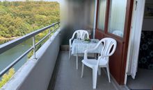 Strandkorb auf der Terrasse