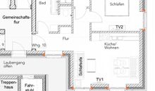 Perfekte Raumaufteilung