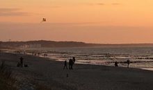 Abendstimmung am Strand, mit Blick auf Heiigendamm