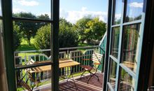 Wohnzimmer mit Kamin