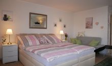 Schlafbereich mit hochwertigem Boxspringbett