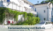Ferienwohnung mit Balkon: 2 Schlafzimmer, WLAN, strandnah, hundefreundlich