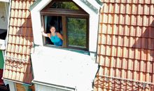 Wohnzimmerfenster der FeWo in der Dünenstrasse 22