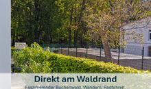Direkt am Waldrand, faszinierender Buchenwald, Wandern, Radfahren, 5 Minuten zum Strand