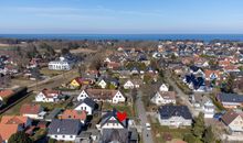 Strandkorb auf Terrasse