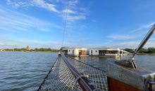Blick auf die Hausboote