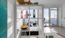 Wohnzimmer mit Seeblick