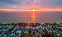 Sonnenaufgang über der Villa