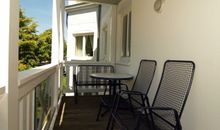 Ferienwohnung Sonnensuite - Blick zum Balkon