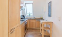 Ferienwohnung Atelier Blick aus der offenen Küche