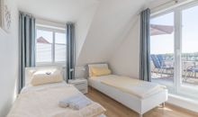 Ferienwohnung Atelier Zugang zur Dachterasse zweites Schlafzimmer