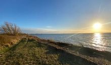 Baaber Strand mit Schneedecke