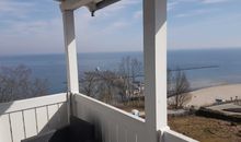 Blick vom Balkon auf die Ostsee.