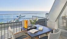 Kleiner Balkon mit Blick auf die Ostsee
