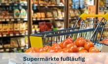Supermärkte fußläufig, Aldi, Edeka 3 Minuten zu Fuß, andere in der Umgebung