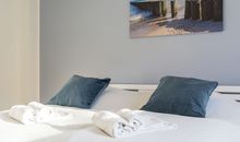 Das Schlafzimmer mit Doppelbett