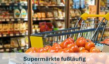 Supermärkte fußläufig: Aldi, Edeka 3 Minuten zu Fuß, andere in der Umgebung
