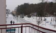 Strandstrasse im Winter