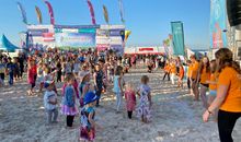 Kinderdisco beim Beachcup am Strand von Karlshagen