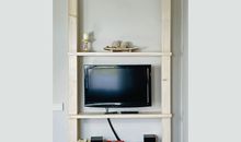 TV und Stereoanlage mit Radio und CD Player