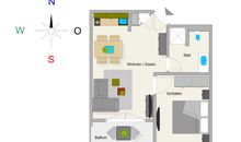 Der Grundriss der Wohnung