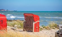 Strandkorb am Strand in Schönhagen.