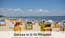 In nur wenigen Fahrminuten am Strand stehen.