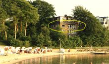 Ihre Suite vom Strand aus gesehen.
