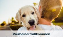 Bringen Sie Ihren Hund gerne mit (bis maximal 40cm Risthöhe).