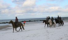 Reiter am Strand