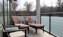 Die möblierte Terrasse