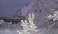 Haus Galerie im Winter