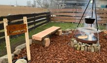 Grill- und Chill-Lounge im Garten direkt am Peene-Strom