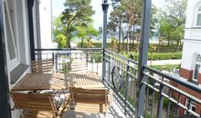 Wunderschöne Aussicht vom Balkon in Richtung Ostsee