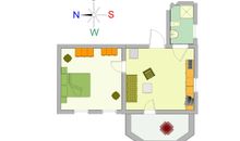 Der Grundriss der Wohnung